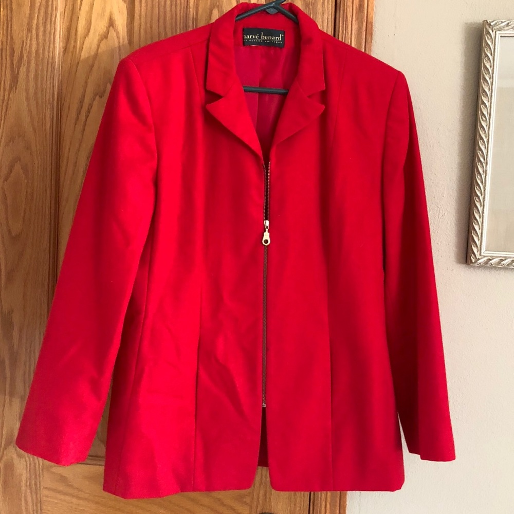 🔥3for$15🔥 Harve Benard Red Wool Jacket